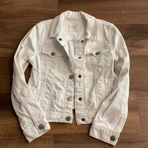 GAP kids white denim jacket